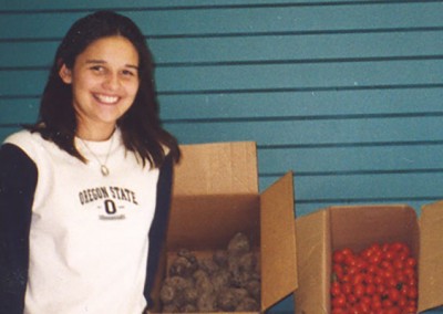 Kristen - Organized numerous gardening projects in which people have learned to garden and have donated 1,300 pounds of produce to area food banks.