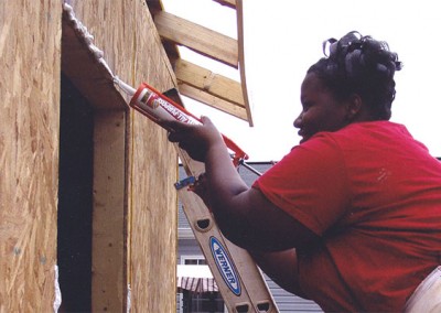 Reonda - Led her Girl Scout troop and others in building the first Habitat for Humanity house in North Carolina built entirely by women.