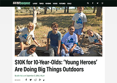 $10K for 10-Year-Olds:’Young Heroes’…GearJunkie.comSeptember, 2018