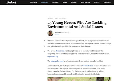 25 Young Heroes Who Are Tackling…Forbes.comSeptember, 2019