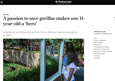 A passion to save gorillas makes…The Washington PostSeptember, 2019